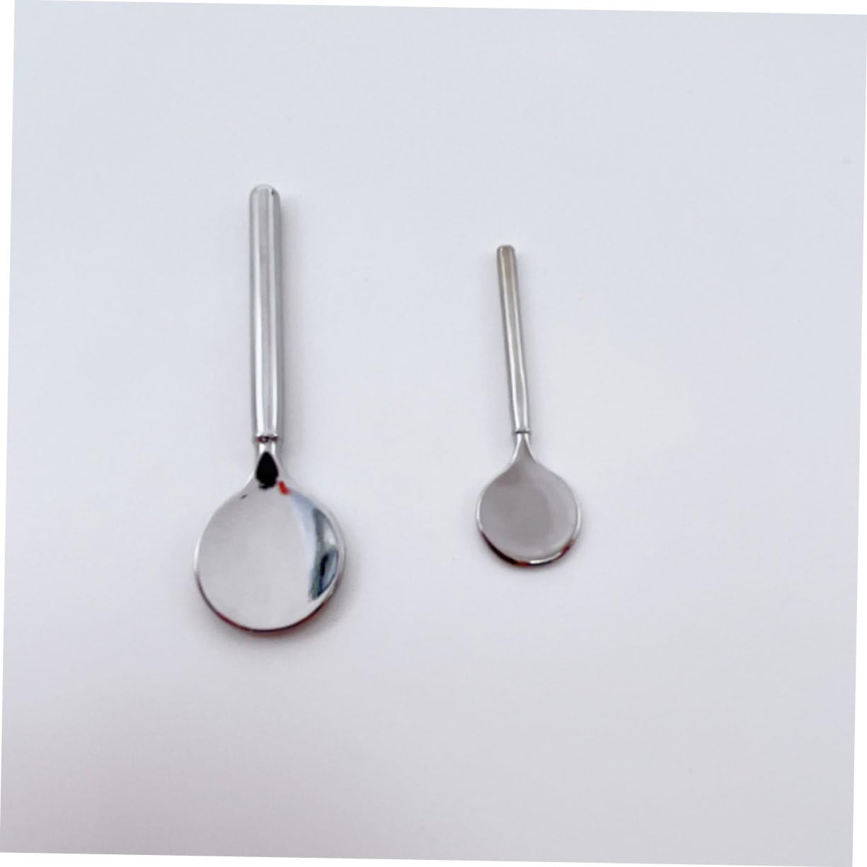 2-Pack Zinc Alloy Mini Skincare Scoop - 7cm Reusable Eye Cream Spoon & Makeup Tool for Creams, Lotions & Serums | Perfect for Travel & Daily Skincare Routine