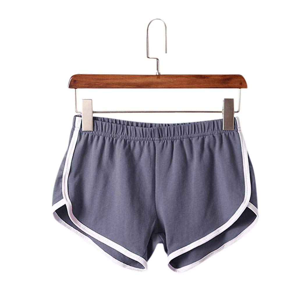 Women's Comfy Gym Shorts - Elastic Waist Workout Shorts for Sports & Yoga