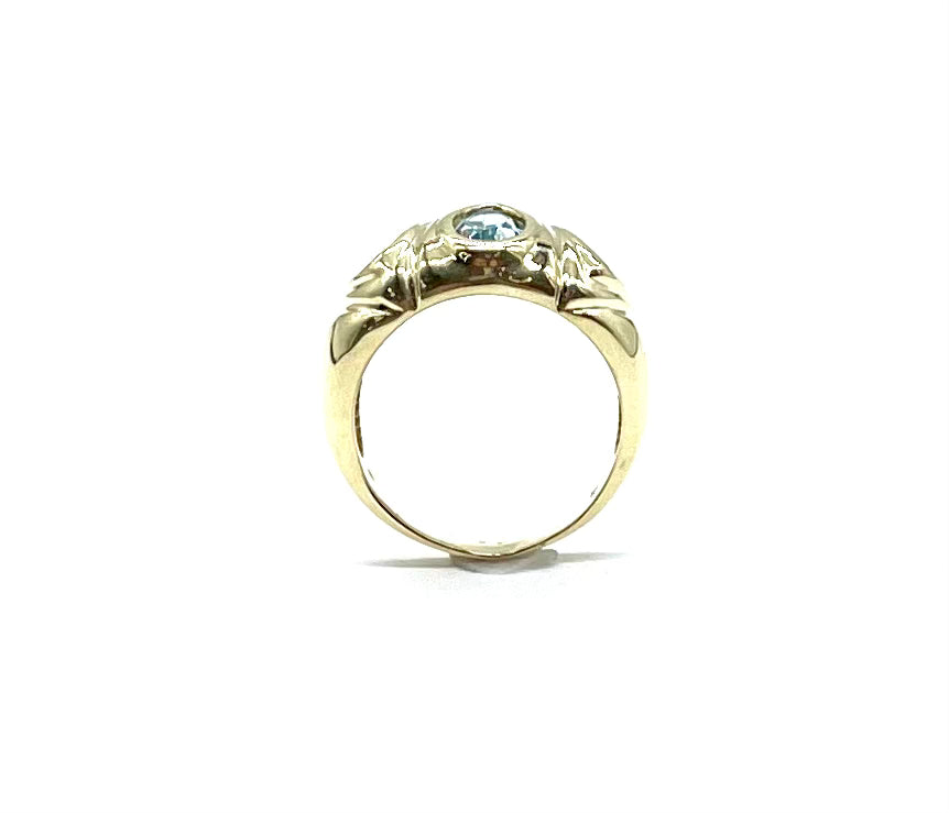 Natural Amethyst, Blue Topaz & Citrine Sterling Silver Ring for Women | Elegant Birthstone Jewelry Gift for Birthday, Anniversary & Special Occasions