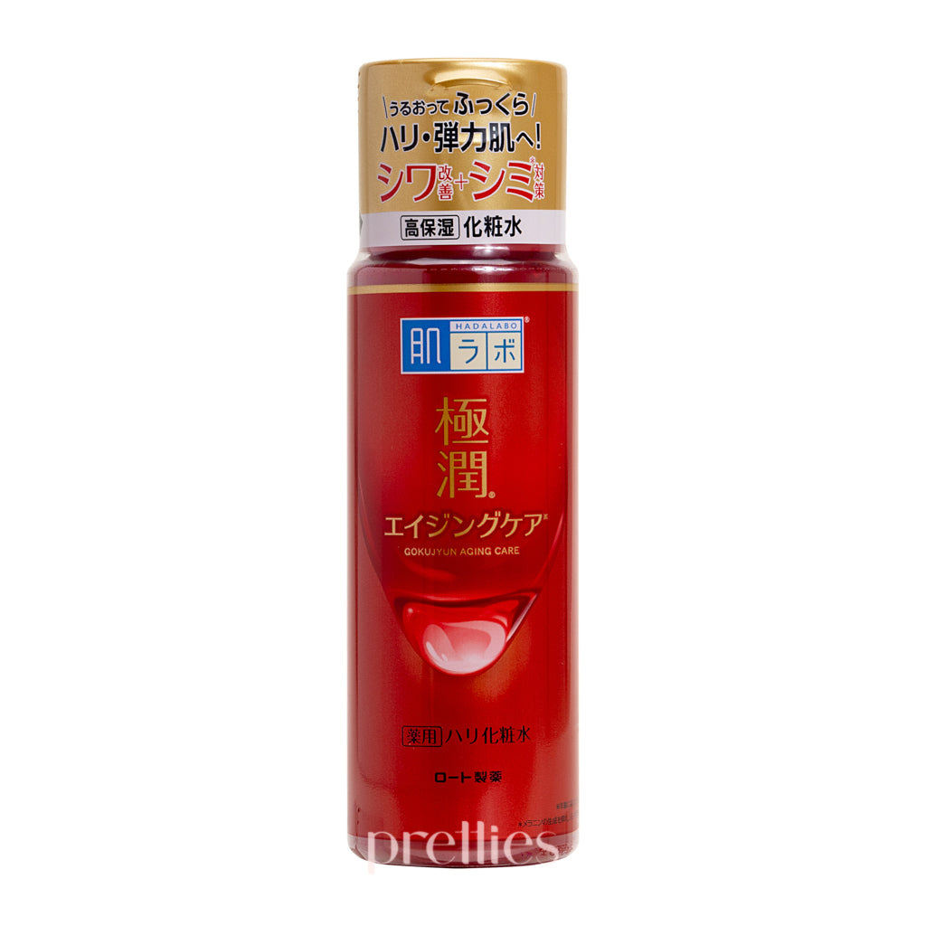 Hada Labo Gokujyun Premium Anti-Aging Wrinkle Care Lotion 170ml - Hydrating Facial Toner for Dry & Mature Skin - Daily Skincare Routine