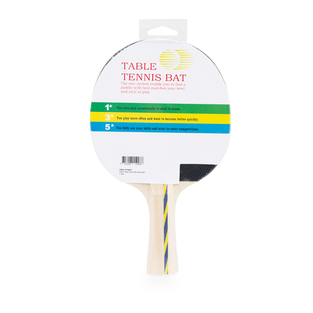 Victor Table Tennis Bat Superspin - Professional Ping Pong Paddle with High Spin Control for Competitive Play | Perfect for Tournaments, Training & Recreational Games