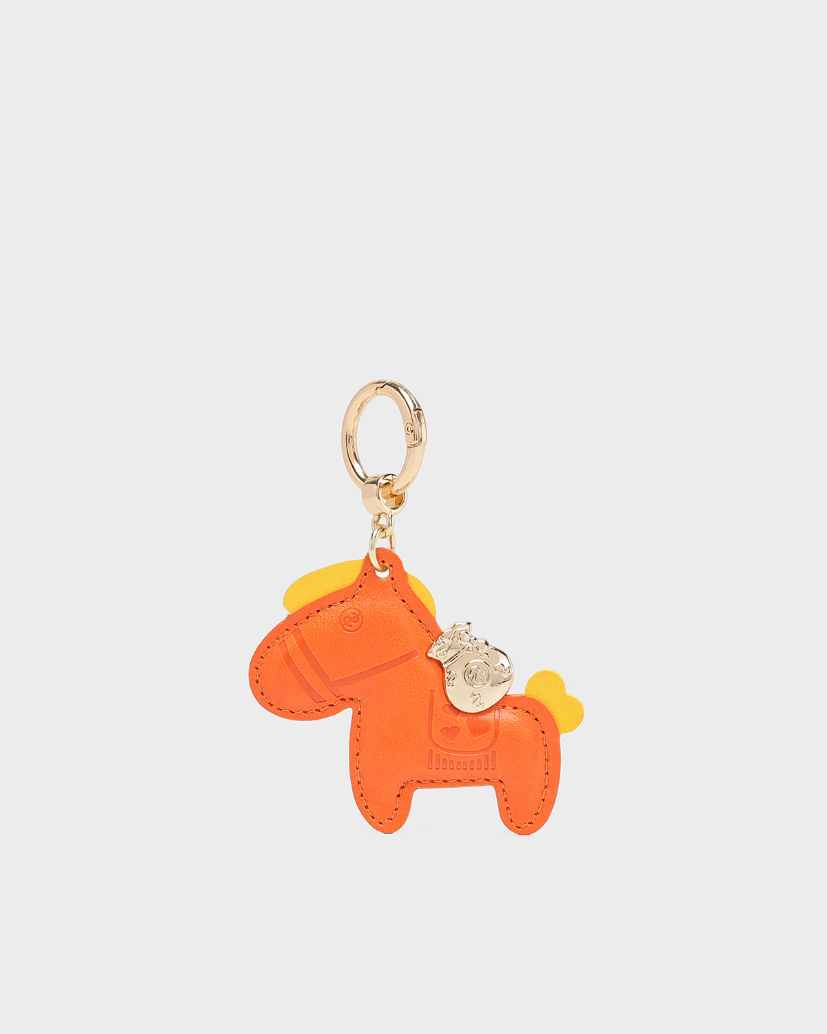 Orange Horse Bag Charm - Cute & Stylish Keychain for Handbags, Backpacks & Gifts - Perfect for Equestrian Lovers & Fashion Accessories