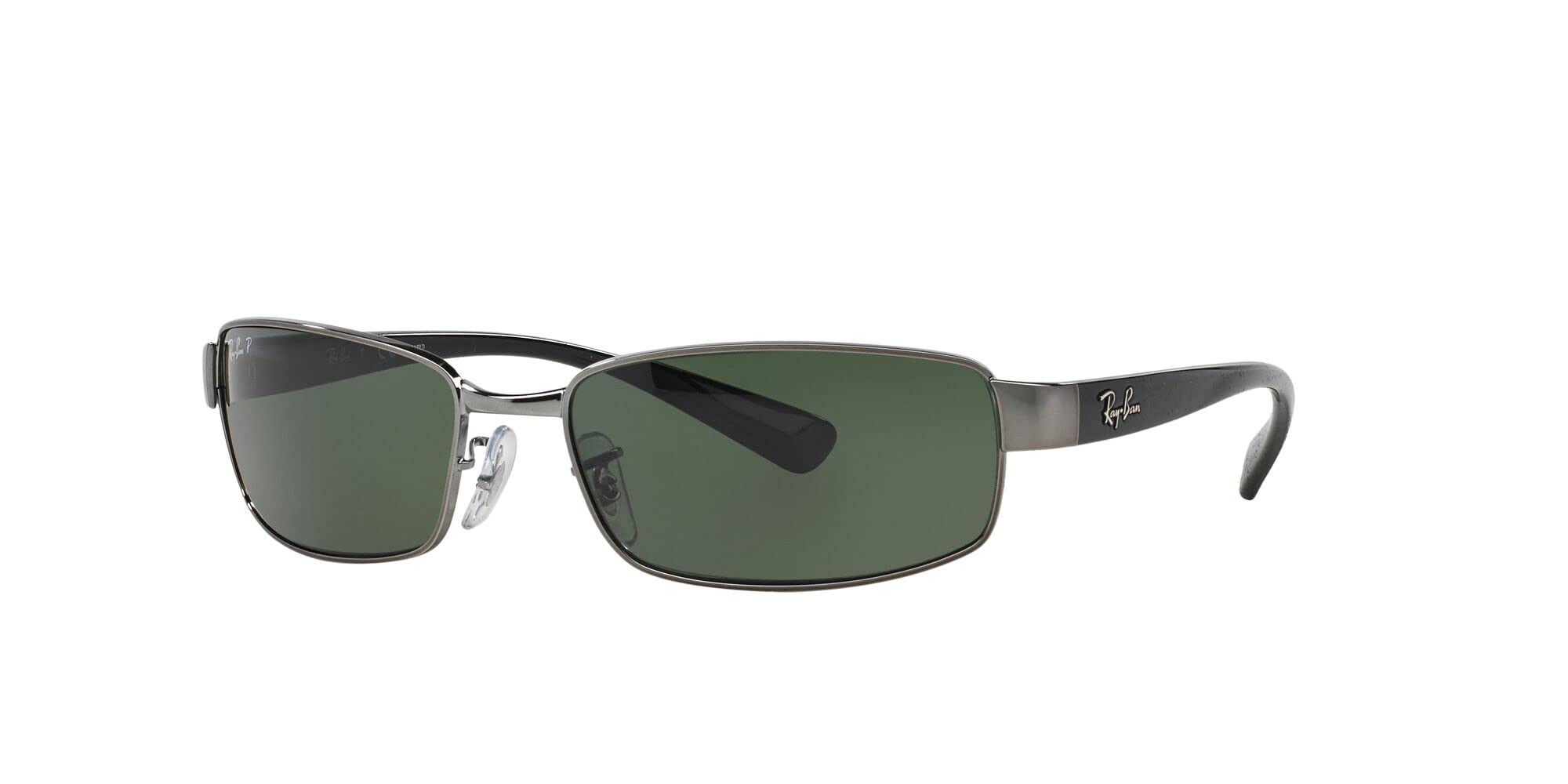 Ray-Ban RB3364 Polarized Rectangular Sunglasses for Men & Women - UV Protection, Lightweight Metal Frame - Perfect for Driving, Beach & Outdoor Activities