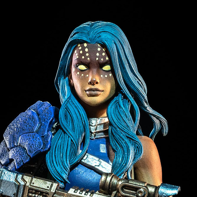 Four Horsemen Studio Mythic Legions 1/12 Scale 6-Inch Action Figure - Cosmic Legions Outpost Zaxxius Kalian Shunn Collectible Toy for Display & Play | Perfect for Collectors & Fantasy Fans
