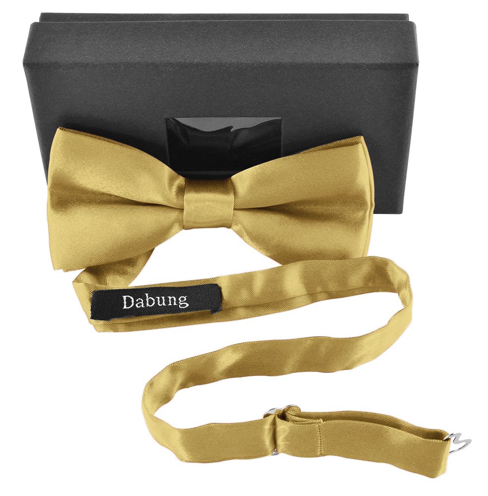 Moda Di Raza Adjustable Pre-Tied Bow Ties for Men - Classic Wedding Neckwear for Formal Events, Prom & Business Occasions