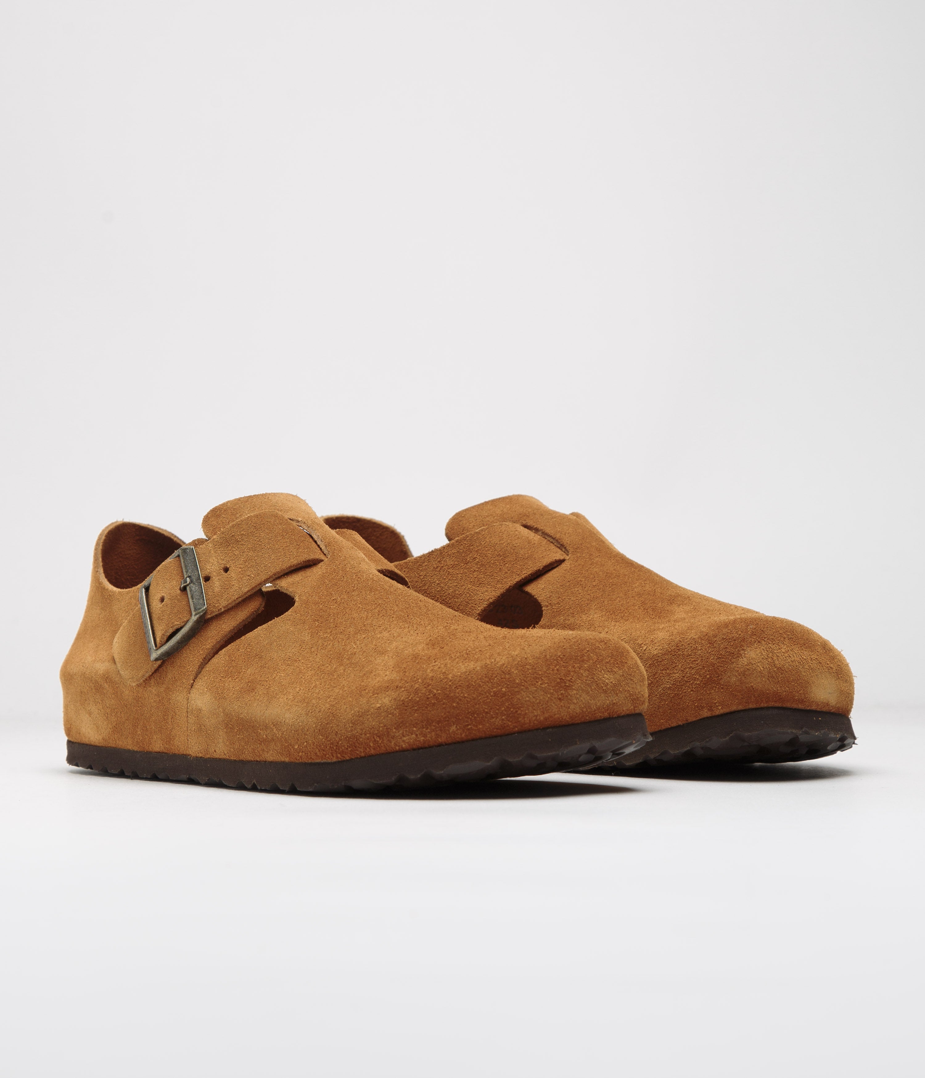 Birkenstock Narrow London Shoes for Women - Comfortable Mink Suede Sandals for Casual Wear & Everyday Use