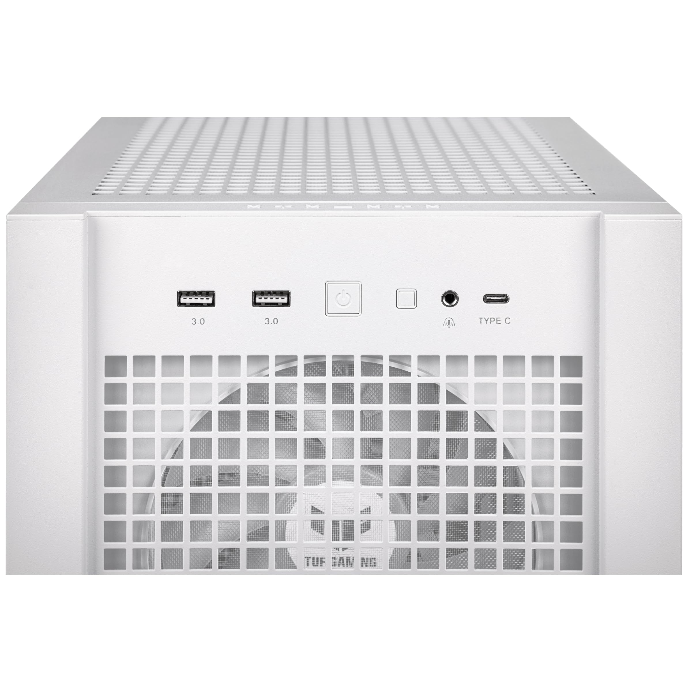 ASUS TUF Gaming GT302 ARGB White Edition ATX Mid-Tower PC Case - 4x 140mm ARGB Fans for Optimal Airflow & Cooling, Interchangeable & Detachable Panels, Hidden-Connector MB Support - Perfect for Gaming Rigs & High-Performance PC Builds