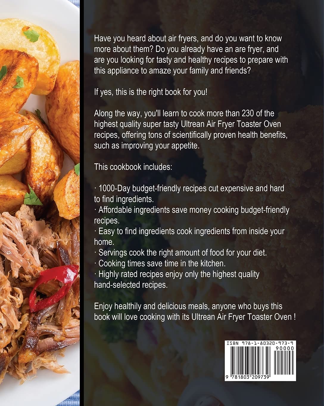 Ultrean Air Fryer Toaster Oven Cookbook 2021: 1000 Fast & Easy Air Fryer Recipes for Healthy, Crispy Meals | Perfect for Family Dinners, Quick Snacks & Meal Prep