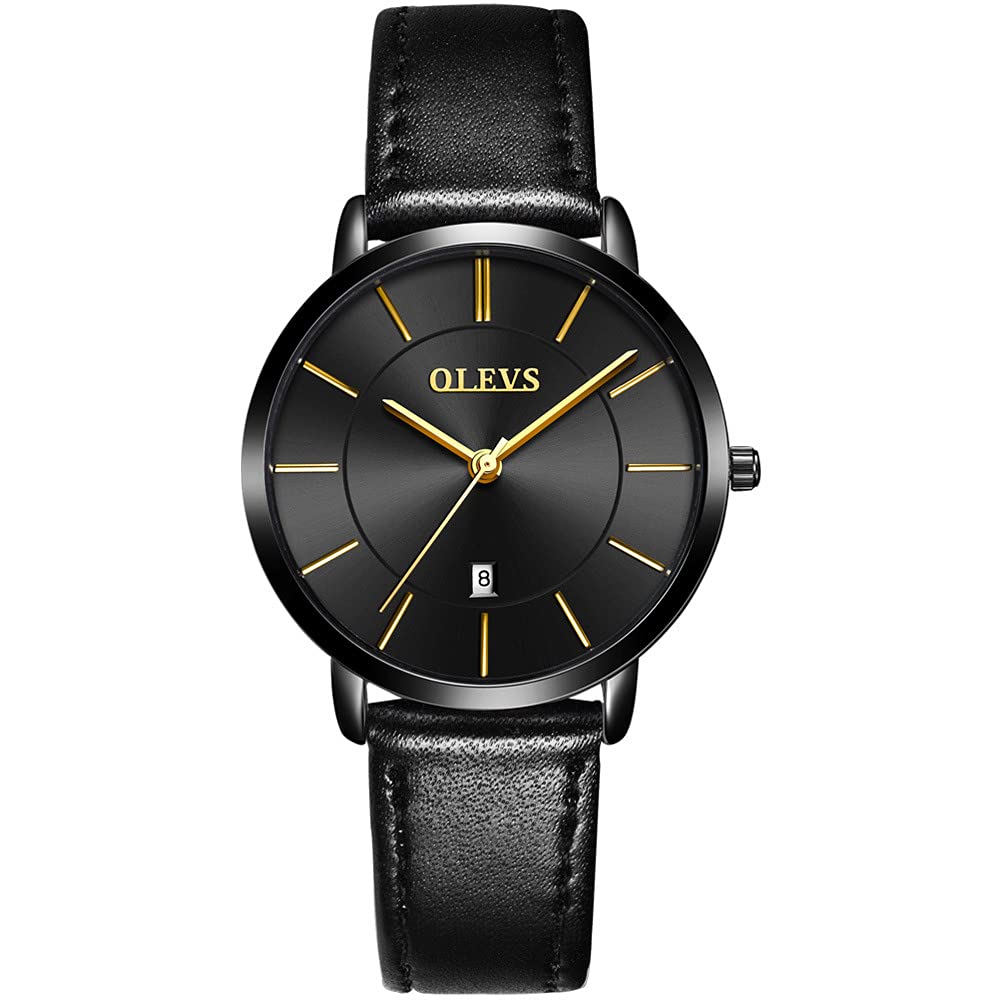 Japanese Movement Men's Watches - Ultra Thin Leather Strap Business Casual Watch for Men - Perfect for Office, Formal Events & Everyday Wear