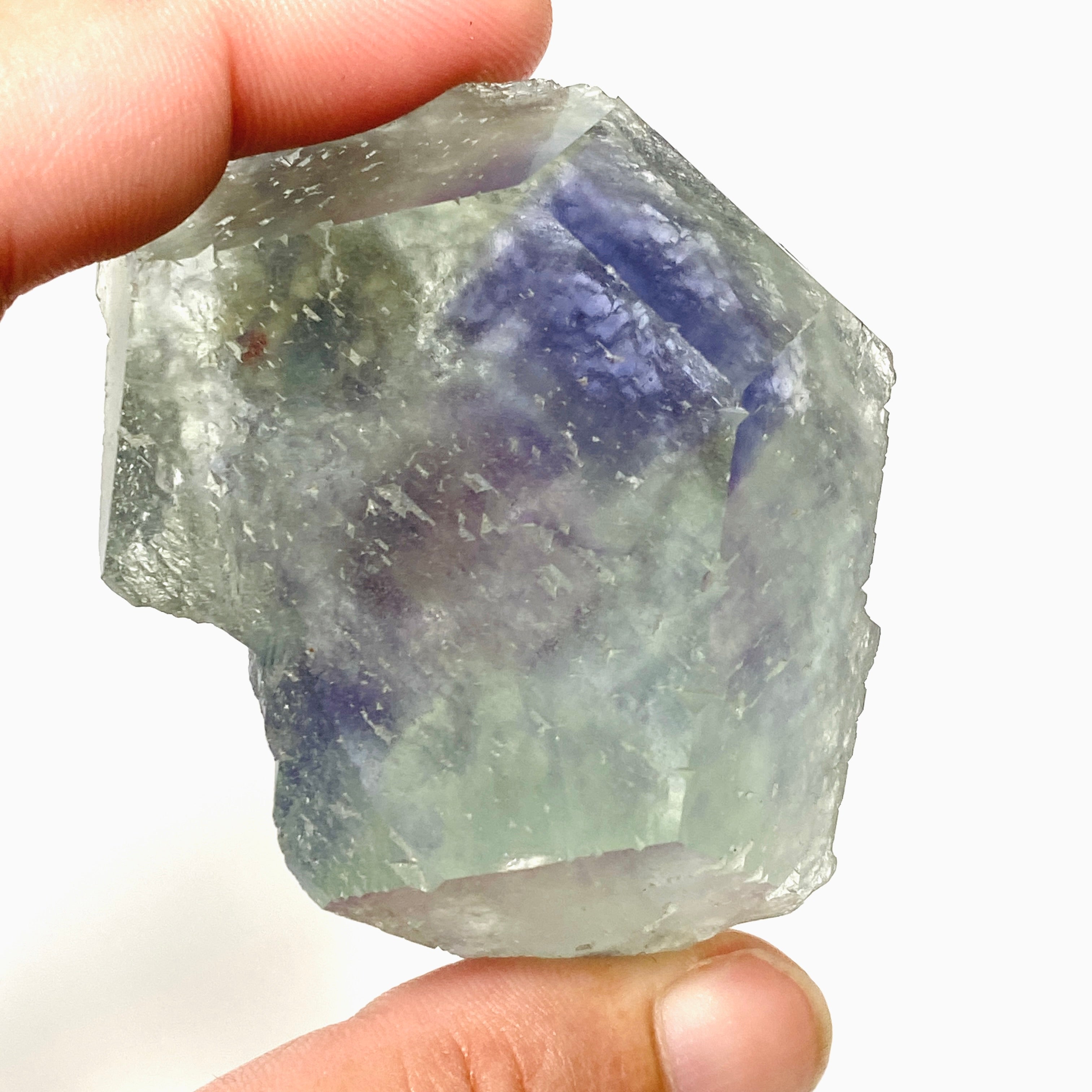 Natural Rainbow Fluorite Crystal Specimen - Healing Stone for Meditation, Energy Work & Home Decor (FLU 06)