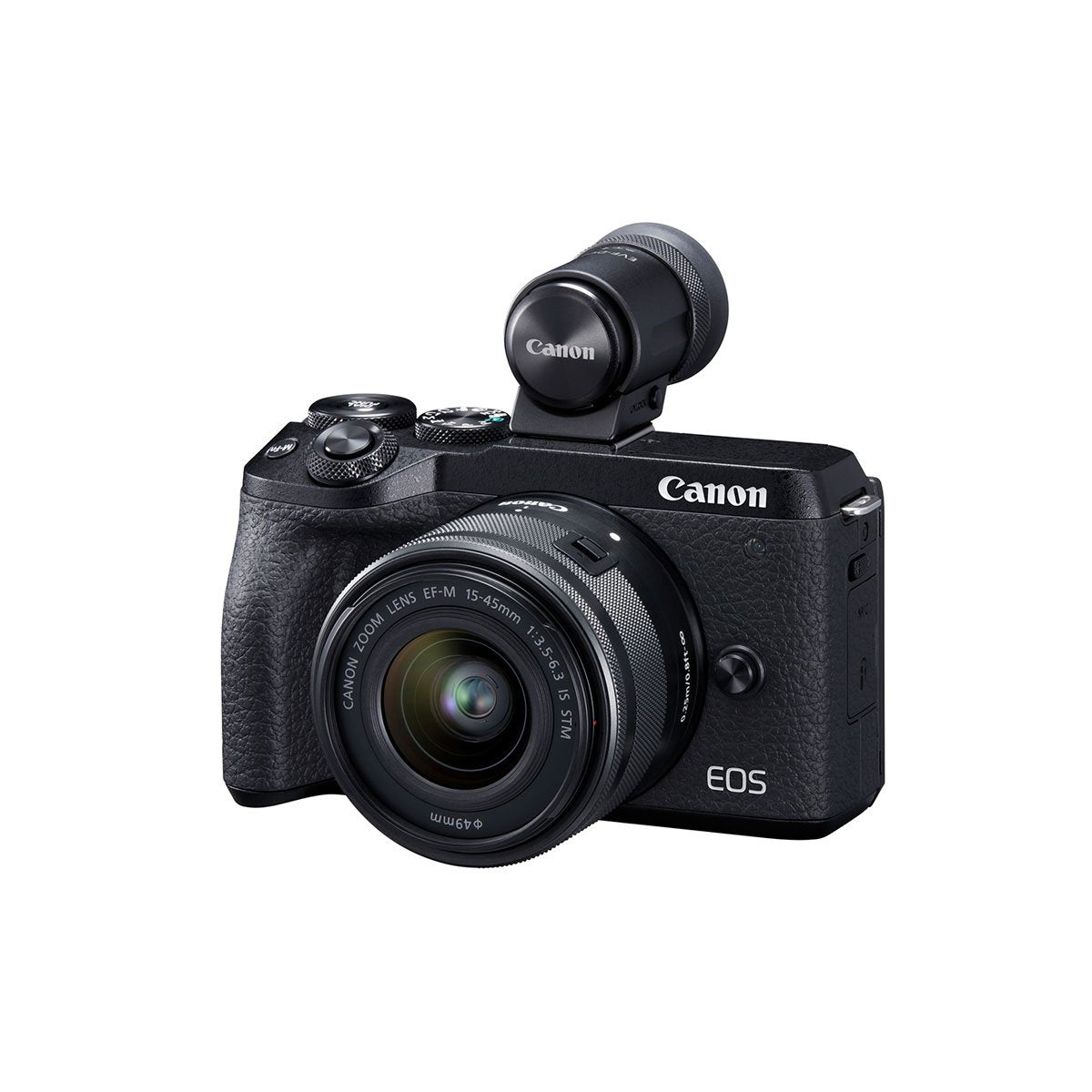 Canon EOS M6 Mark II Mirrorless Digital Camera with 15-45mm Lens Kit (Black) - Perfect for Travel Photography, Vlogging & Content Creation