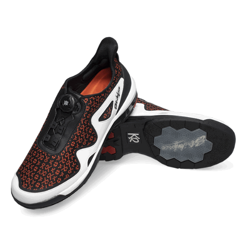 KR Strikeforce TPC Gladiator Men's Right Hand Bowling Shoes - Black/Red/White for Professional Performance | Perfect for League Play & Tournament Bowling