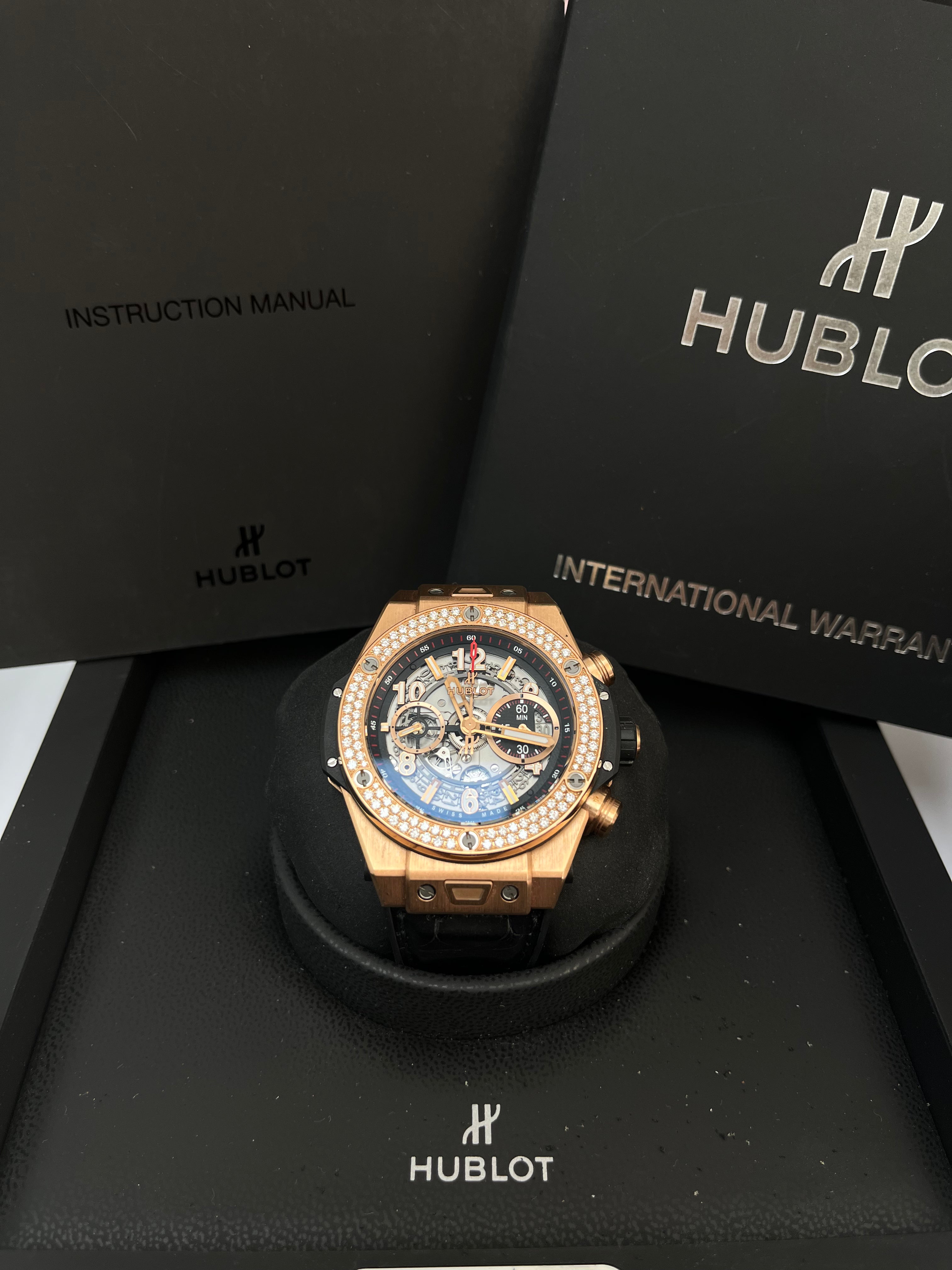 Hublot Big Bang Unico 45mm King Gold Men's Automatic Watch with Silver Dial - Ref 411.OX.1180.RX.1104 | Luxury Swiss Timepiece for Business, Gala & Special Occasions