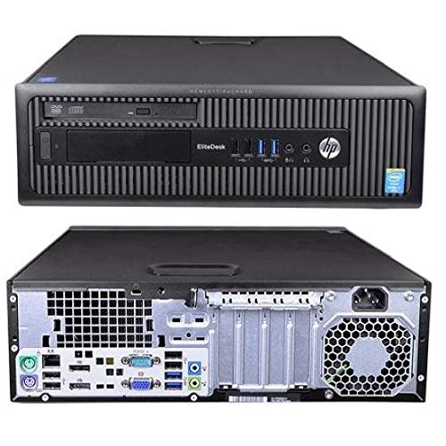 Renewed HP 800 G1 SFF Desktop PC - Intel Core i5-4570, 8GB DDR3 RAM, 256GB SSD, Windows 10, 300Mbps WiFi | Perfect for Home Office, Small Business & Remote Work