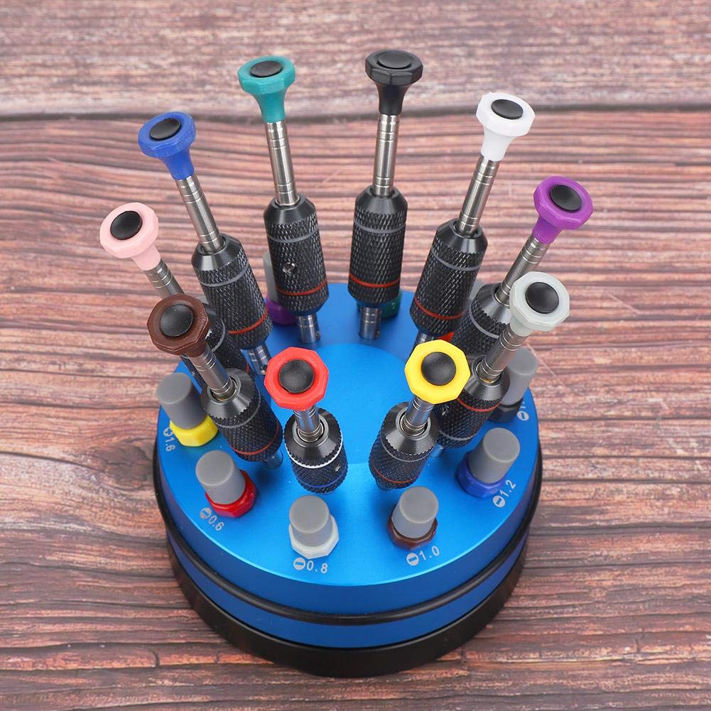 Professional 10-Piece Precision Screwdriver Set with High Torque - Electronics Repair Tool Kit for Computer Circuit Boards & Smartphones - Includes Rotating Stand for Easy Access (Ideal for DIY Repairs, Laptop Maintenance & Small Electronics Fixes)