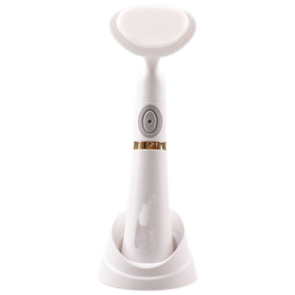 LOHOME(TM) Electric Deep Pore Facial Cleansing Brush - Sonic Vibration Technology for Skin Care & Refreshing (Battery Not Included, White) | Perfect for Daily Skincare Routine & Deep Cleansing