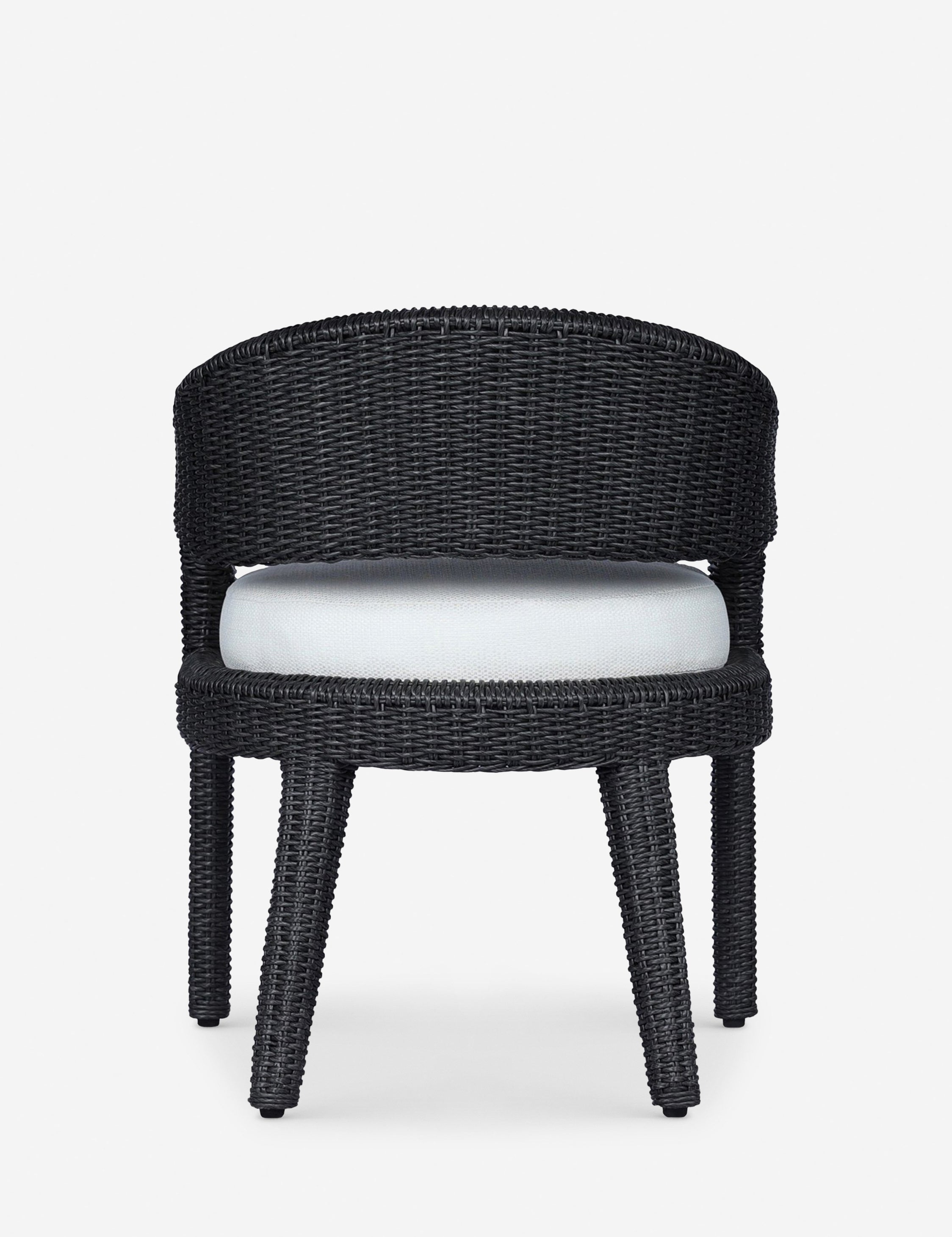 Delacroix Modern Indoor Outdoor Dining Chairs - Weather-Resistant Patio, Garden, Restaurant, and Home Dining Furniture - Perfect for Backyard, Poolside, and Cafe Use