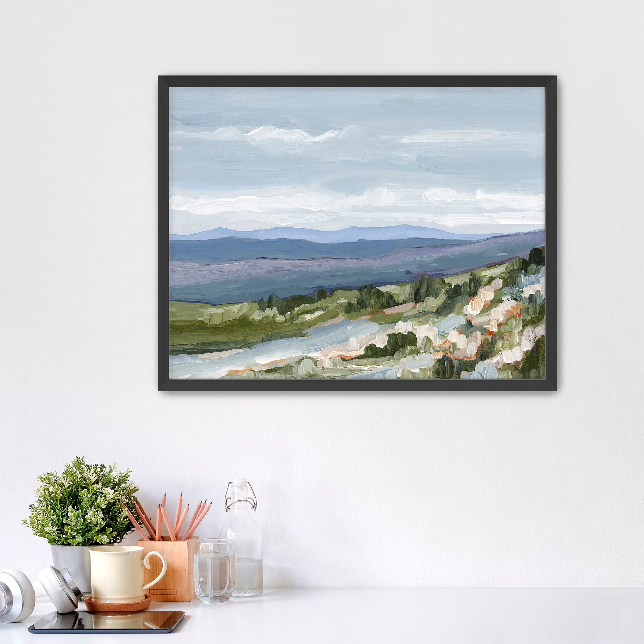 Maggie Valley II Art Print - Stunning Landscape Wall Decor for Living Room, Bedroom & Office | Premium Canvas Painting for Home & Office Decor