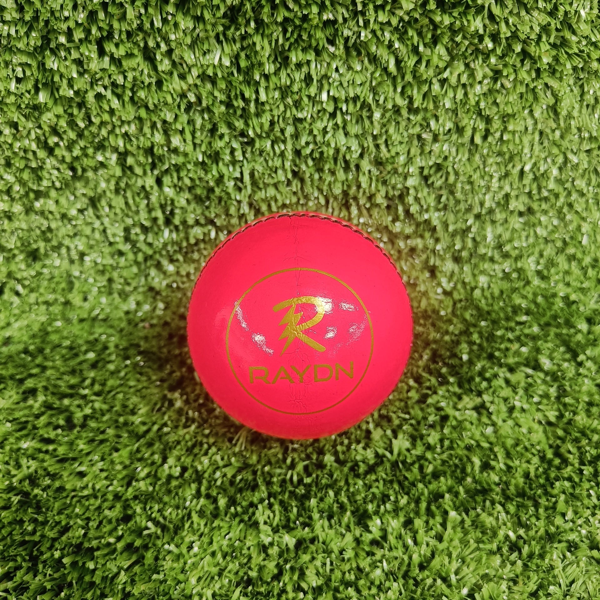 Premium Pink Cricket Leather Ball for Practice & Matches - High-Quality Leather Sports Ball for Cricket Training, Games & Outdoor Play