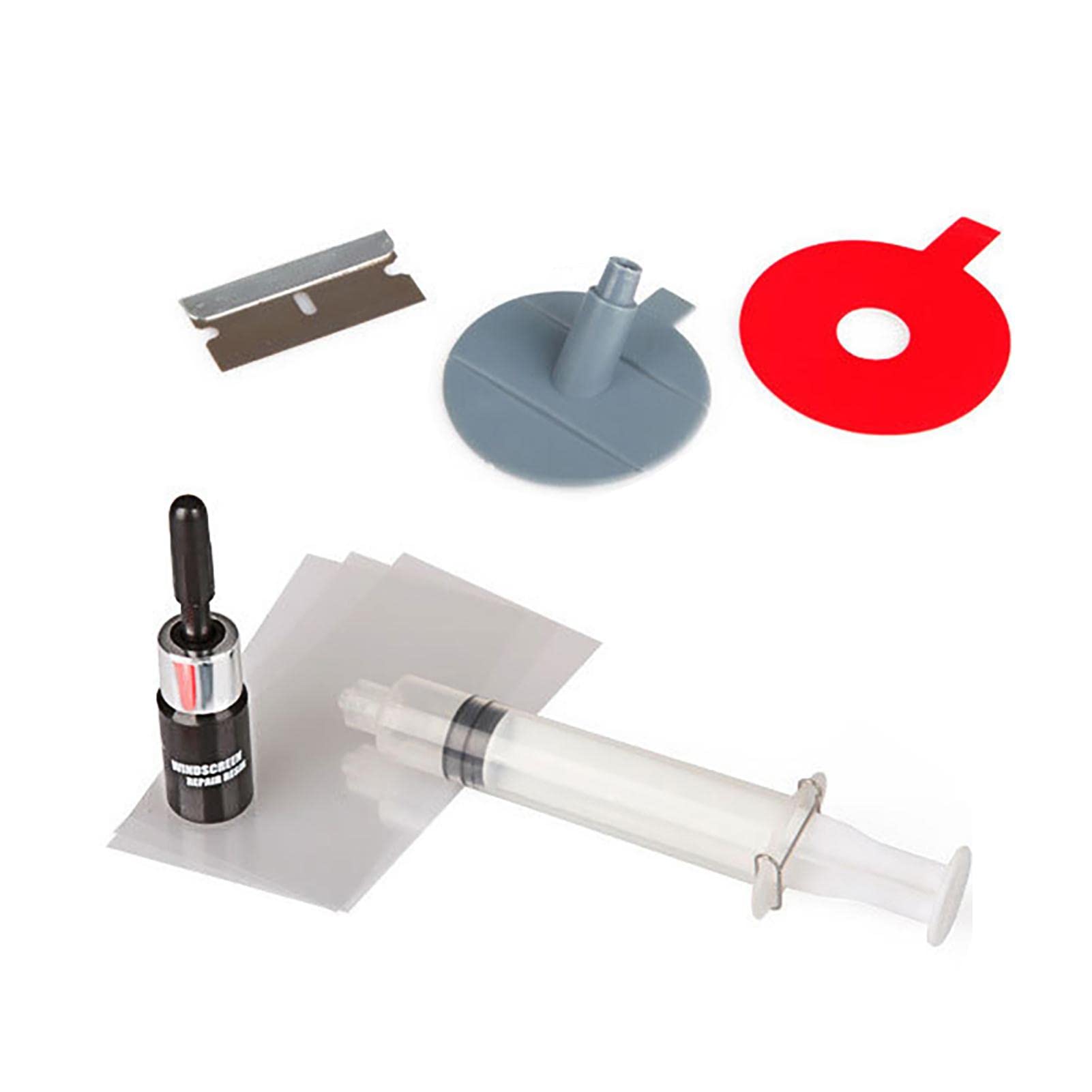 Windshield Repair Kit - Automotive Glass Repair Fluid & Quick Fix Windscreen Tool Set | DIY Car Windshield Crack Repair for Cars, Trucks & SUVs | Perfect for Road Trips & Emergency Vehicle Maintenance