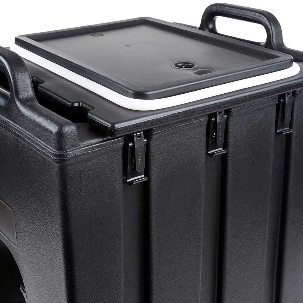 Cambro 1000LCD110 11.75 Gallon Camtainer Black Beverage Dispenser - Perfect for Restaurants, Catering & Large Events
