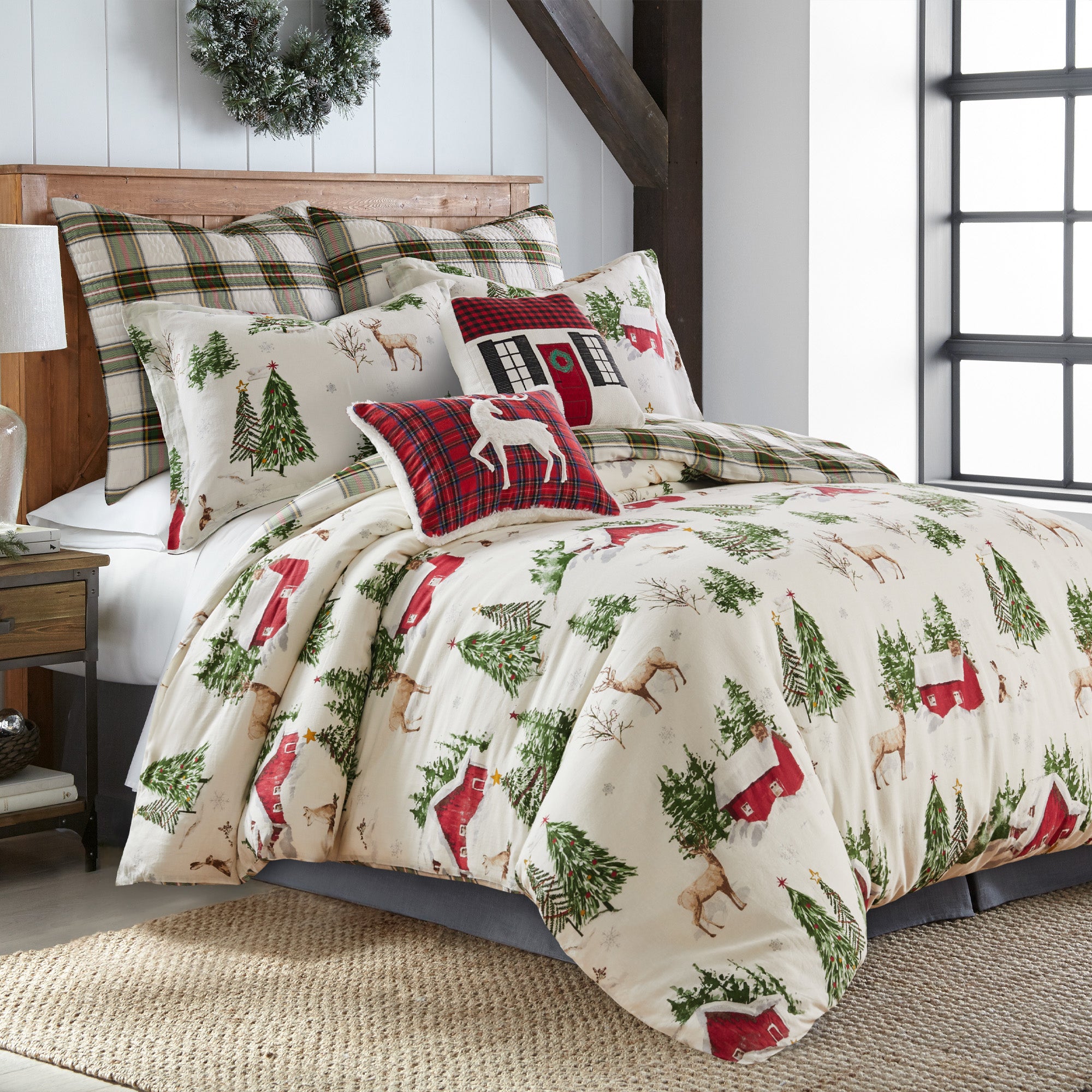 Tatum Pines Comforter Set - Queen Size Bedding Set with Soft Microfiber, 3-Piece Comforter Set for Cozy Bedroom Decor | Perfect for Master Bedroom, Guest Room & Dorm