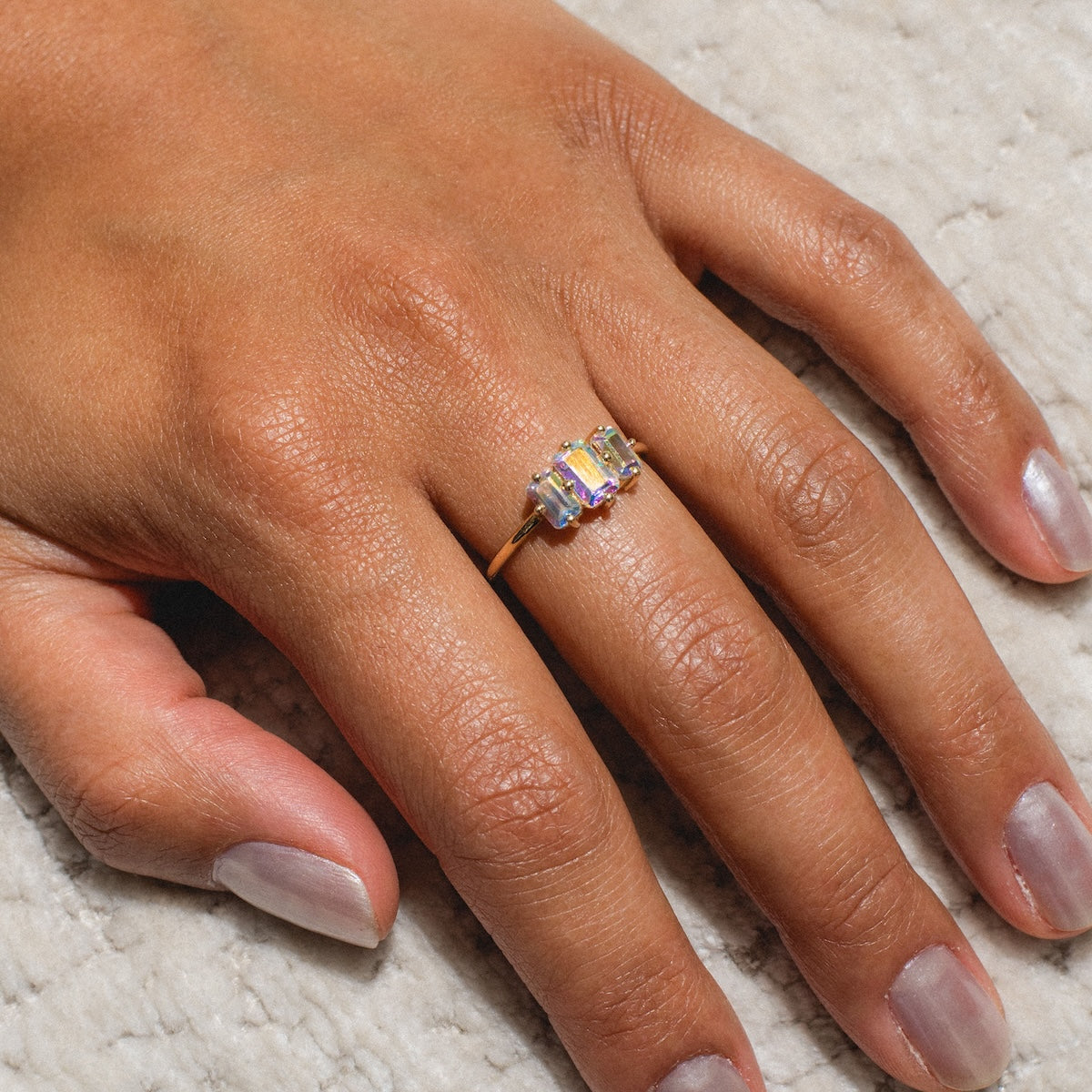 14K Gold Baby Angel Aura Ring - Unique Handmade Jewelry Gift for Women, Mothers, Daughters | Perfect for Birthdays, Anniversaries & Special Occasions