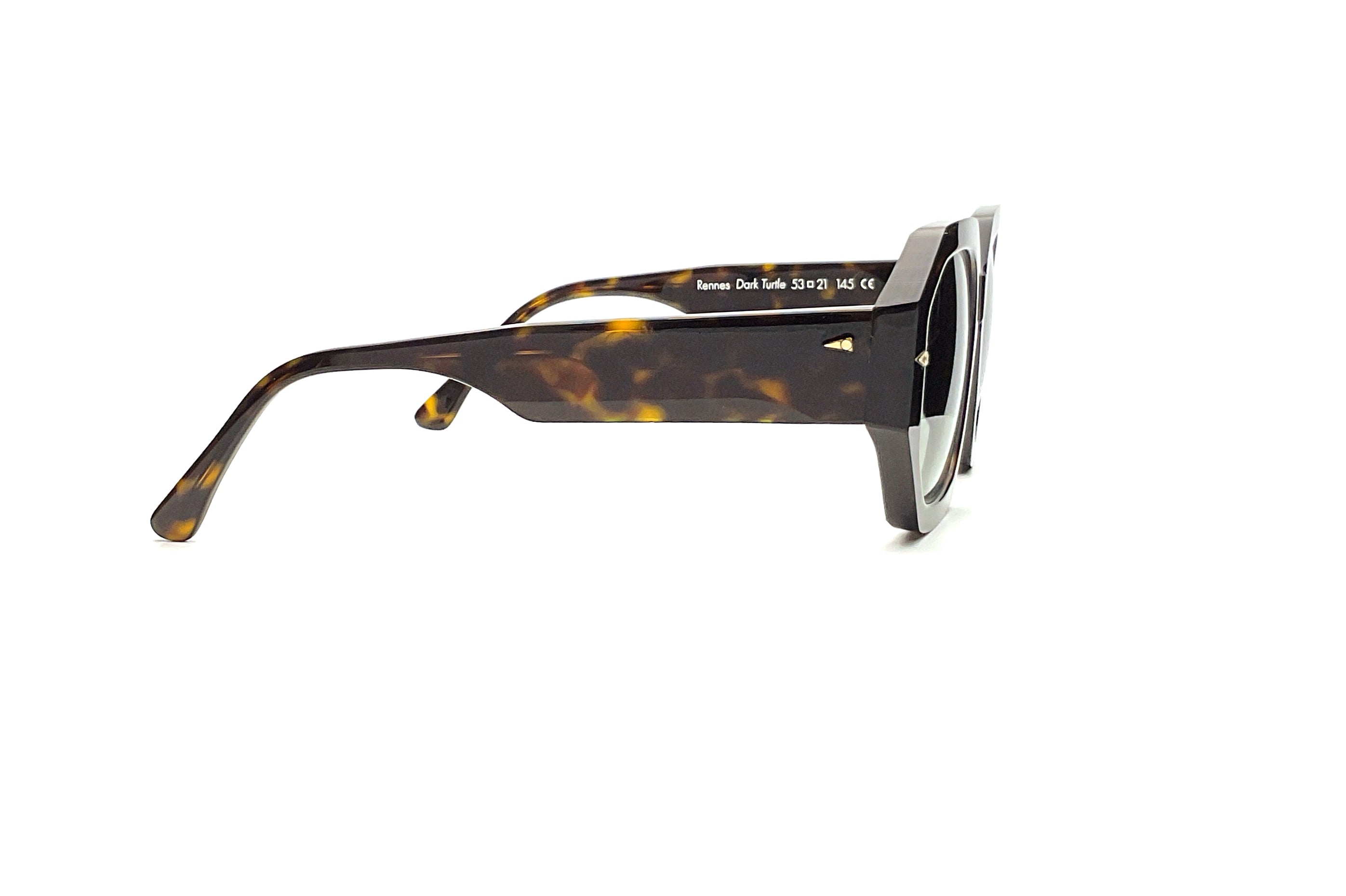 Ahlem Rennes Sunglasses - Dark Turtle Frame with UV Protection - Stylish & Durable for Outdoor Activities, Travel, and Fashion