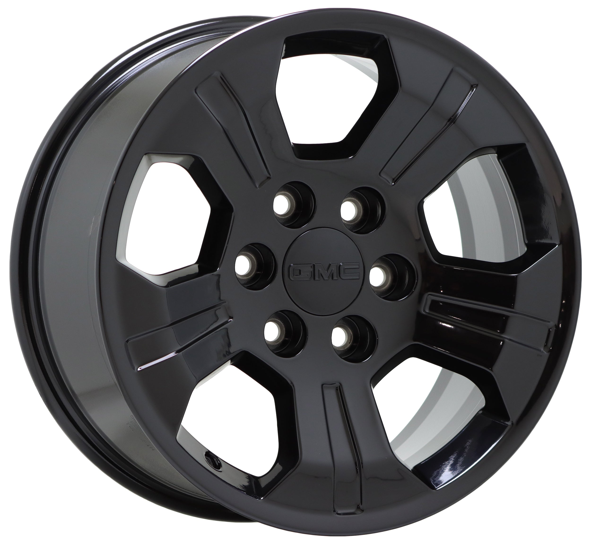 18 GMC Sierra 1500 Z71 Truck Gloss Black OEM Factory Wheels Rims - Set of 4 (Part #5647) - Perfect for Off-Roading & Truck Upgrades