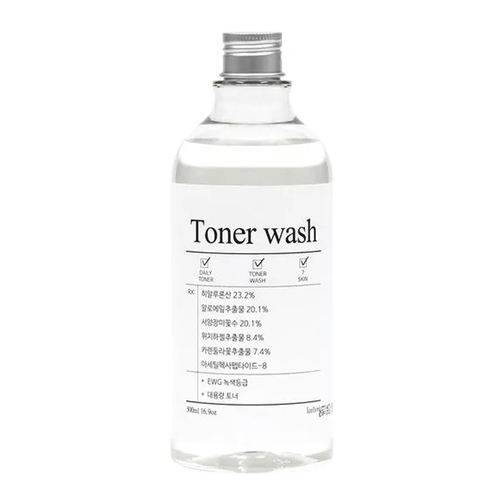 CELLBN Toner Wash 500ml - Hydrating Facial Cleanser for All Skin Types | Gentle Exfoliating & Pore Refining | Perfect for Daily Skincare Routine & Post-Makeup Removal