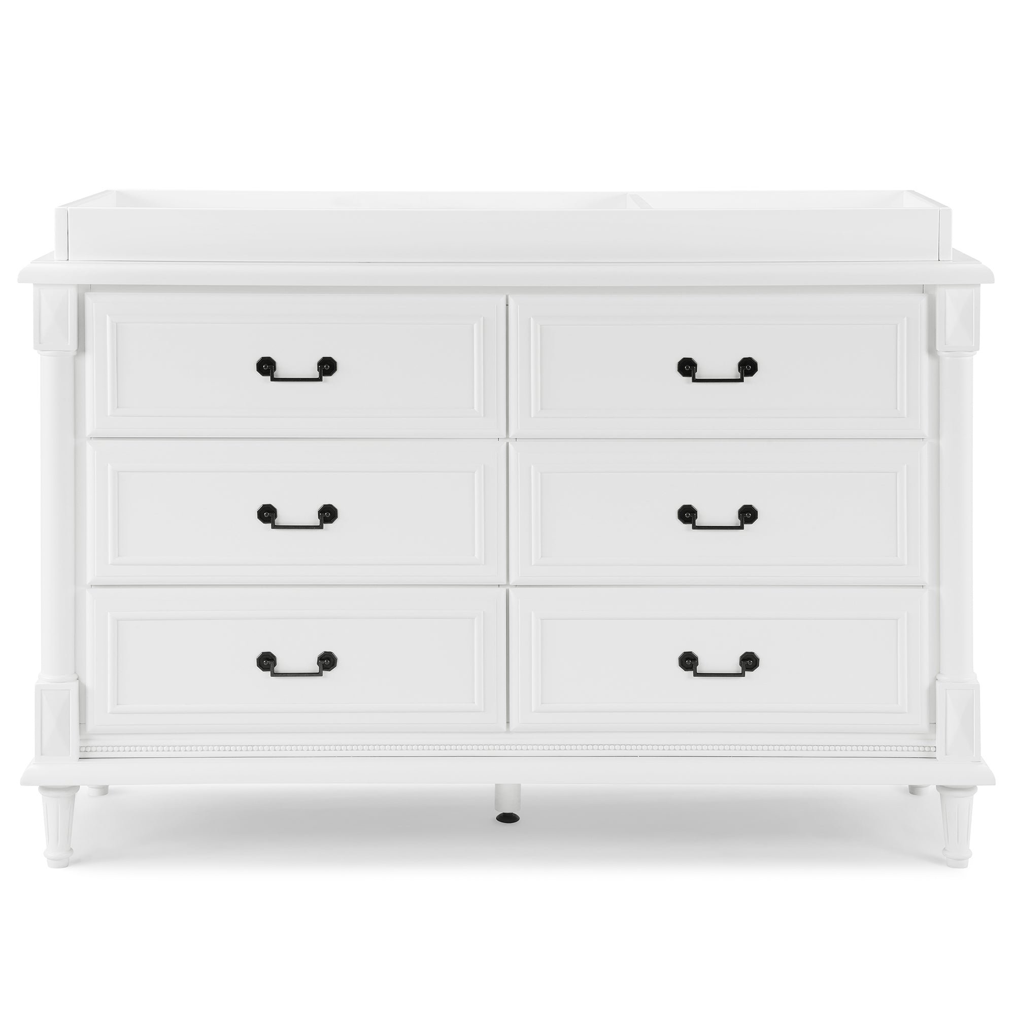 Juliette 6-Drawer Baby Dresser with Changing Table Top | Sturdy Nursery Storage with Interlocking Drawers | Perfect for Baby Room Organization & Diaper Changing Station