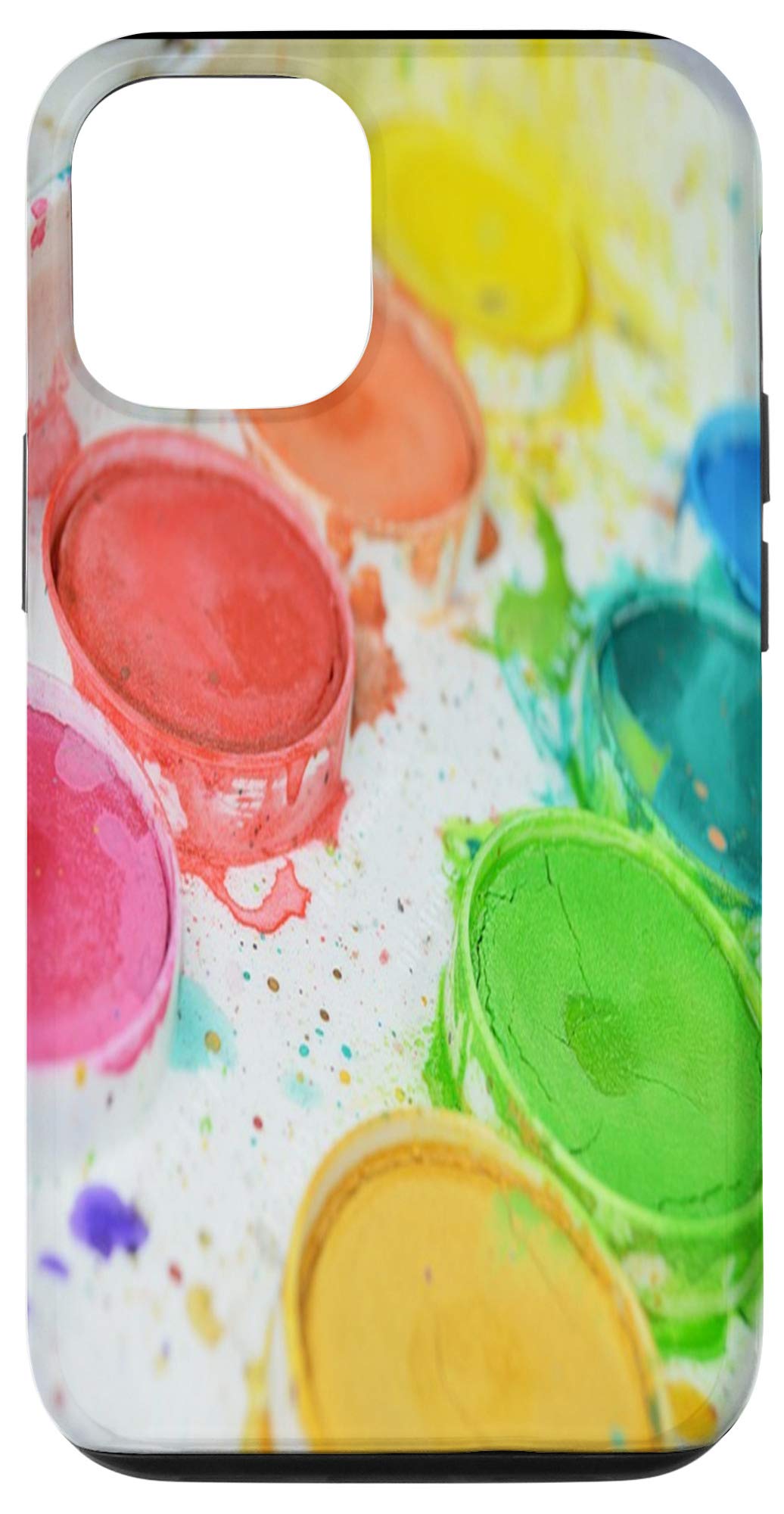 iPhone 12/12 Pro Cute Watercolor Paint Palette Artist Case - Stylish Protective Cover for Artists & Creatives - Perfect for Painting Classes, Art Studios & Creative Professionals