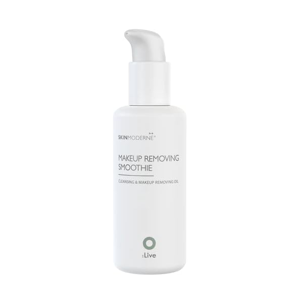 SKIN MODERNE Makeup Removing Smoothie Cleansing Oil - Gentle Vegan Face Wash with Rosehip Extract for Sensitive Skin | Plant-Based Makeup Remover & Daily Cleanser | Perfect for Nighttime Routine & Travel Skincare - 150ml