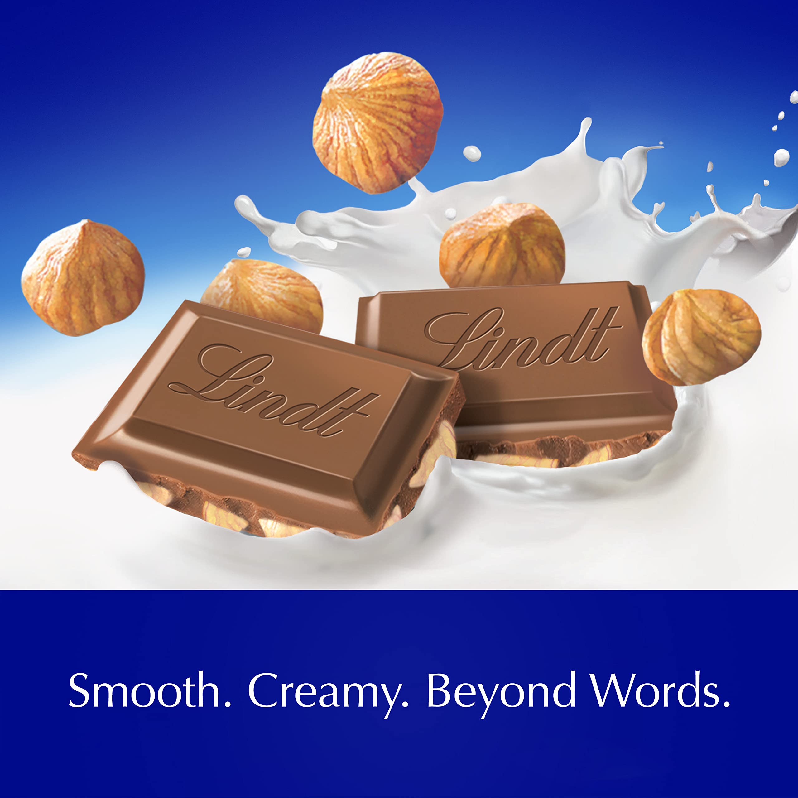 Lindt CLASSIC RECIPE Hazelnut Milk Chocolate Candy Bar 4.4 oz - Premium Swiss Chocolate for Gifts, Desserts & Snacking