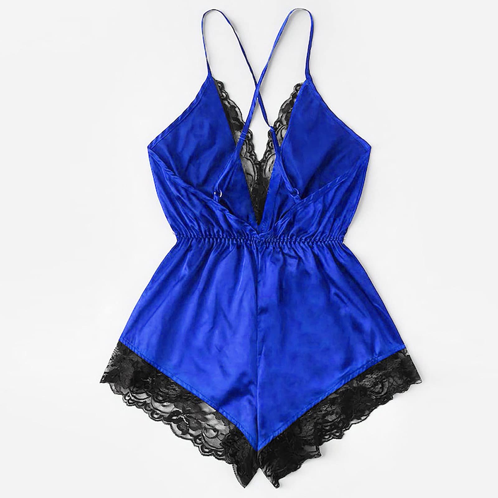 Sexy Lace Babydoll Lingerie for Women - V-Neck Satin Sleepwear & Pajama Set for Teens & Girls - Perfect for Valentine's Day, Bridal Shower, or Romantic Nights