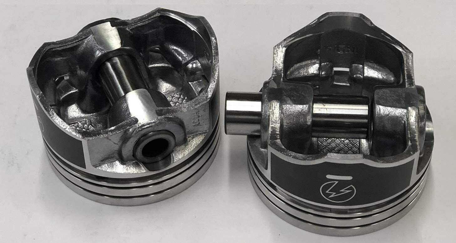 SPEED PRO Hypereutectic Flat Top 2vr Pistons Set with MOLY Rings for Chevy 350 9.7:1 030 - High Performance Engine Upgrade for Racing & Street Use