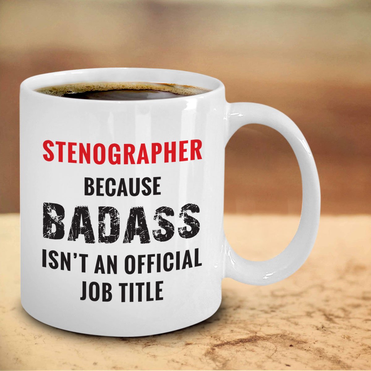 Stenographer Mug - Professional Stenography Accessories & Shorthand Gifts for Court Reporters - Perfect for Office Use, Legal Professionals & Stenography Students
