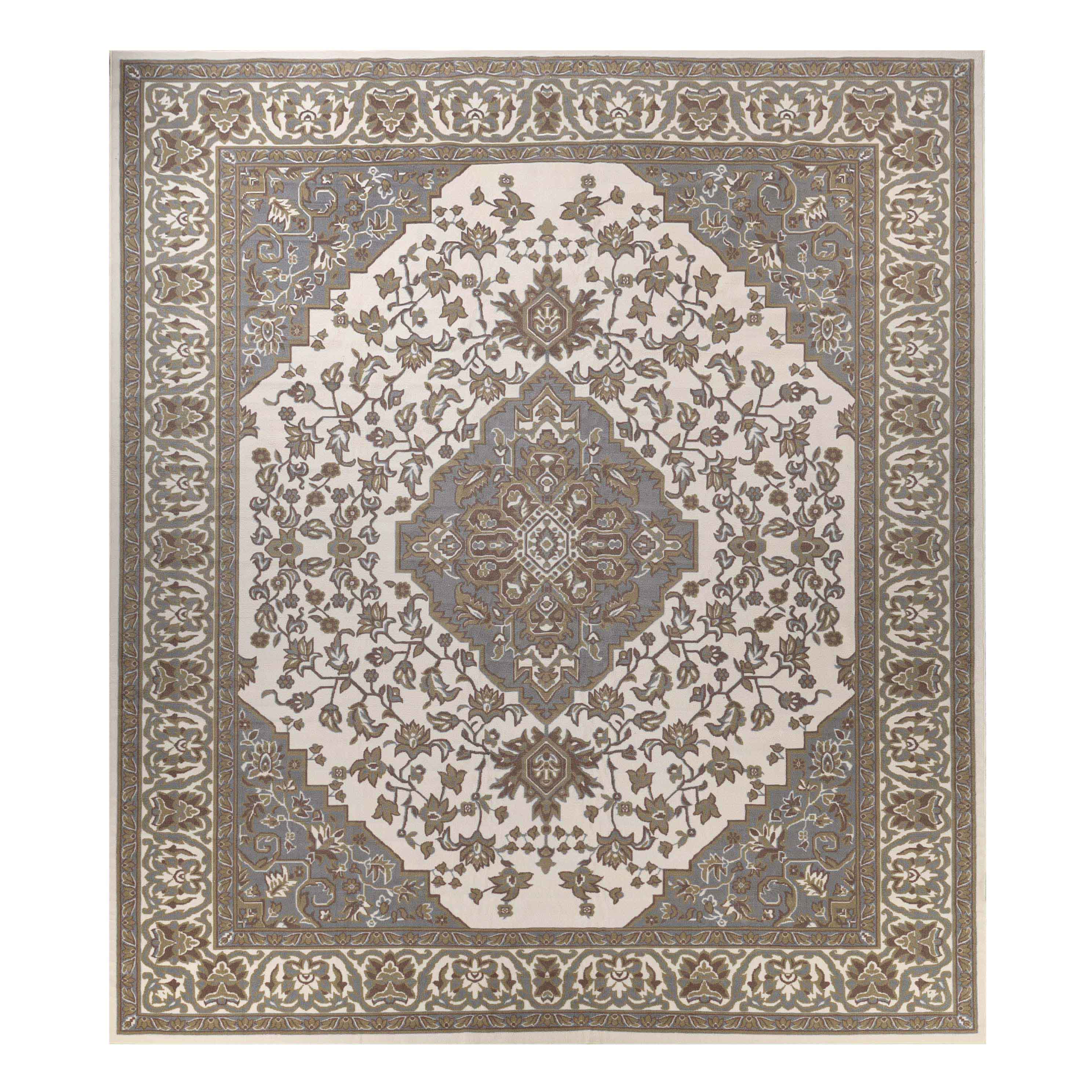 Glendale Traditional Floral Medallion Indoor Area Rug - Non-Slip Living Room Carpet, Bedroom Runner, Hallway Decor | Soft & Durable Home Floor Mat for Cozy Interior Design