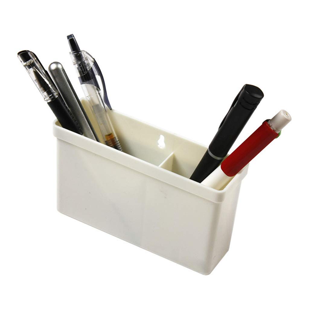 Magnetic Whiteboard Markers & Pencil Holder - Eraser Storage Box Organizer with Strong Magnets for Office, Classroom & Home Use | Pen Container for Desk, Bulletin Board & Fridge Organization