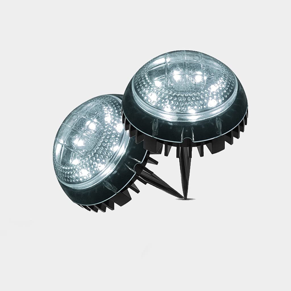 **CXXDD 3 Pack Solar Powered LED Buried Ground Lights - Waterproof Outdoor Pathway, Garden, Deck, Stair Lighting for Landscape & Walkways (White) - Perfect for Driveways, Patios & Backyard Decor**