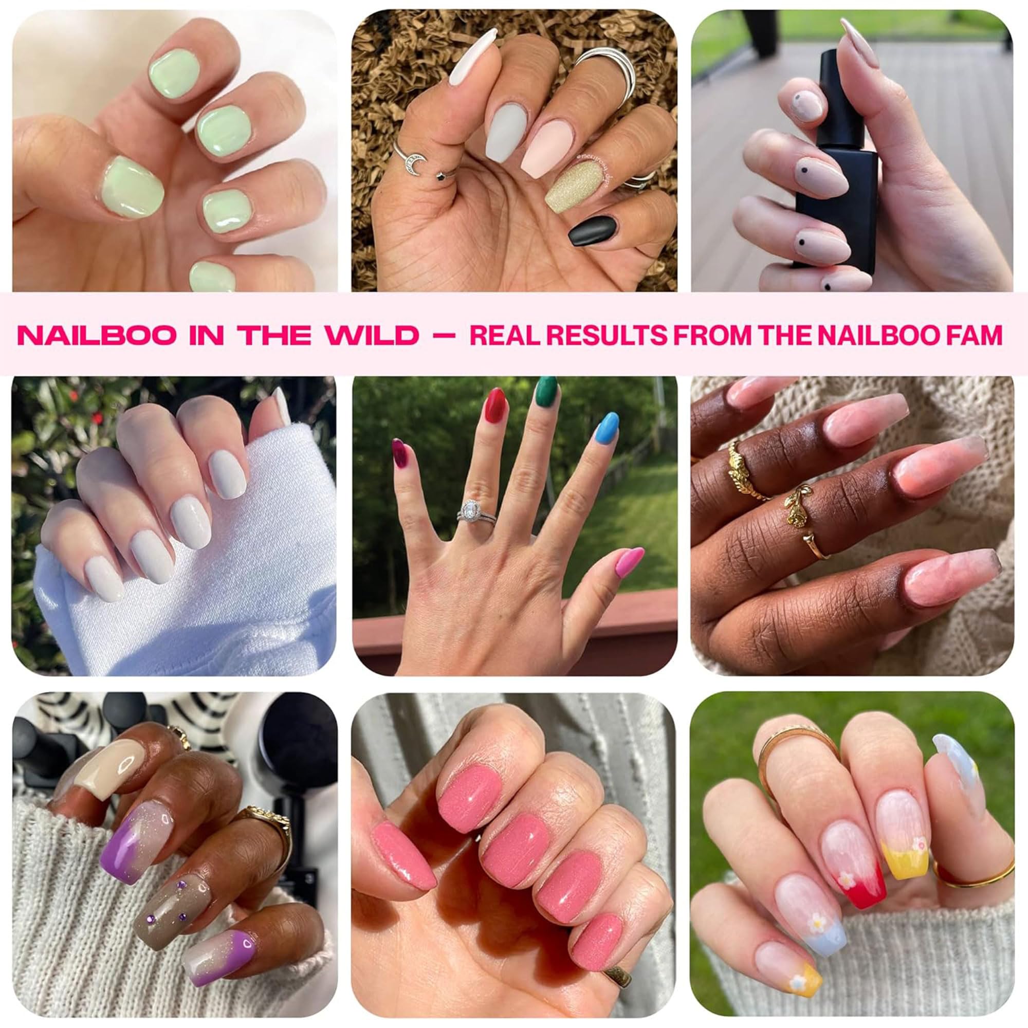 Nailboo PREMIUM Nail Dip Powder Kit - 0.5oz Clear Dip Powder for Long-Lasting Salon-Quality Manicures | Works with Nailboo Essential Liquids & Color Powders | Perfect for Home Nail Art, DIY Manicures & Professional Salon Use