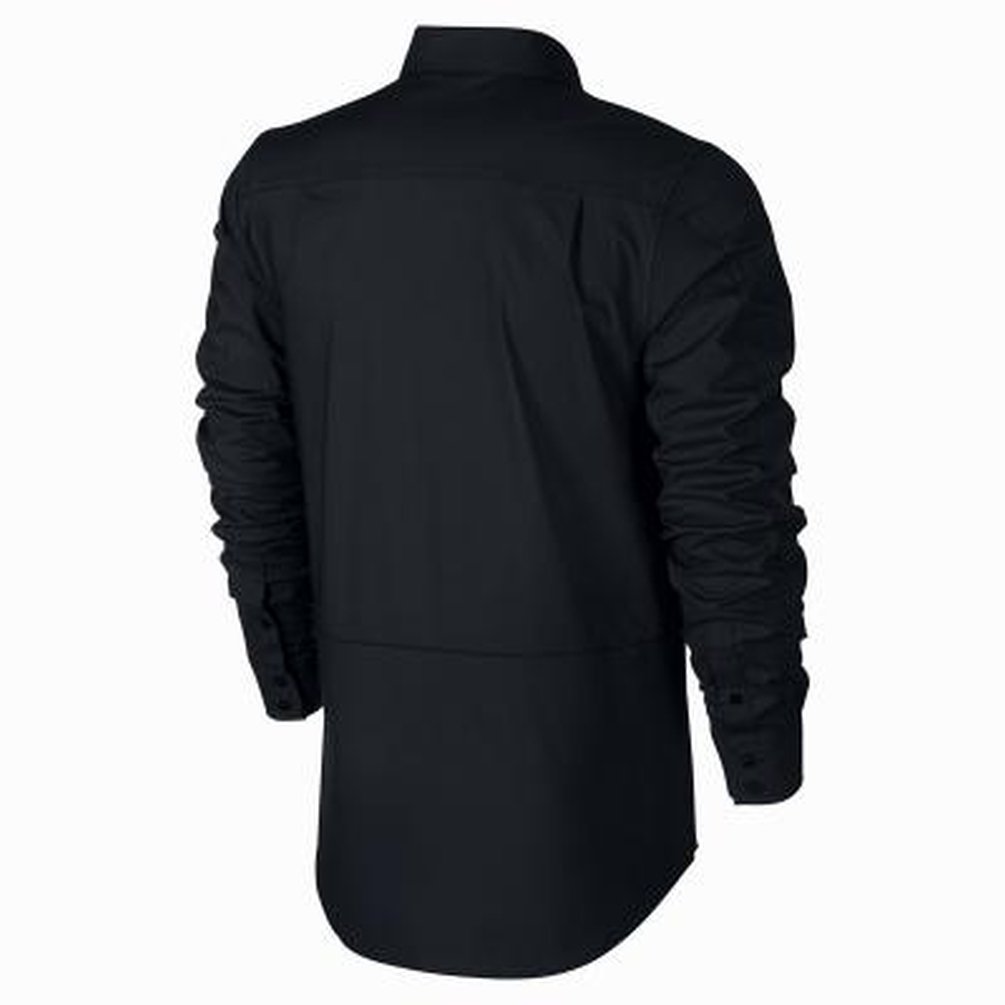 Nike SB Men's Holgate Lightweight Button-Down Woven Long Sleeve Shirt - Black, Medium | Casual Wear, Skateboarding, Street Style Fashion