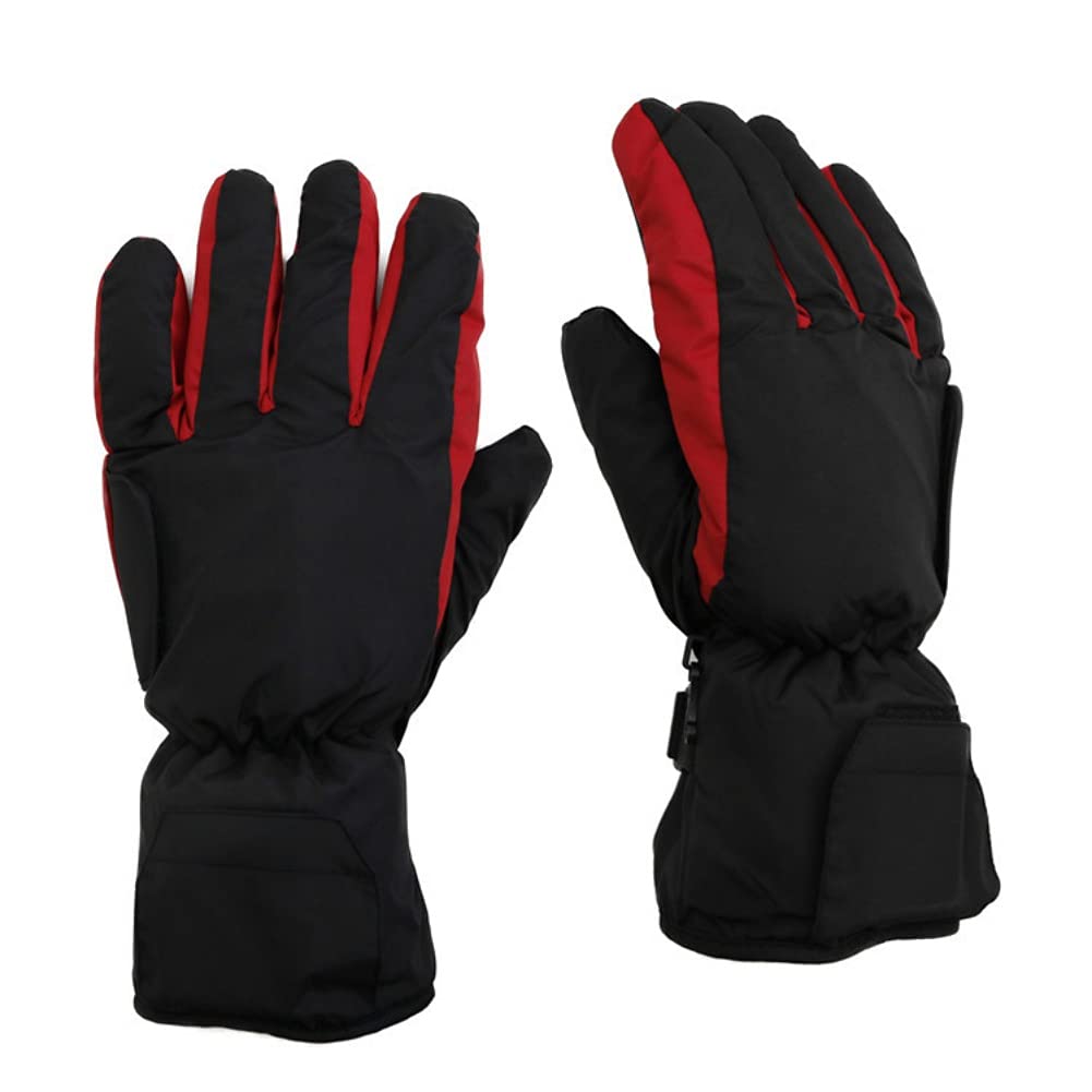 Electric Heated Gloves for Men & Women - Rechargeable Battery Powered Winter Gloves - Waterproof Thermal Gloves for Cycling, Motorcycle, Hiking, Snowboarding - Perfect for Outdoor Winter Sports & Cold Weather Activities
