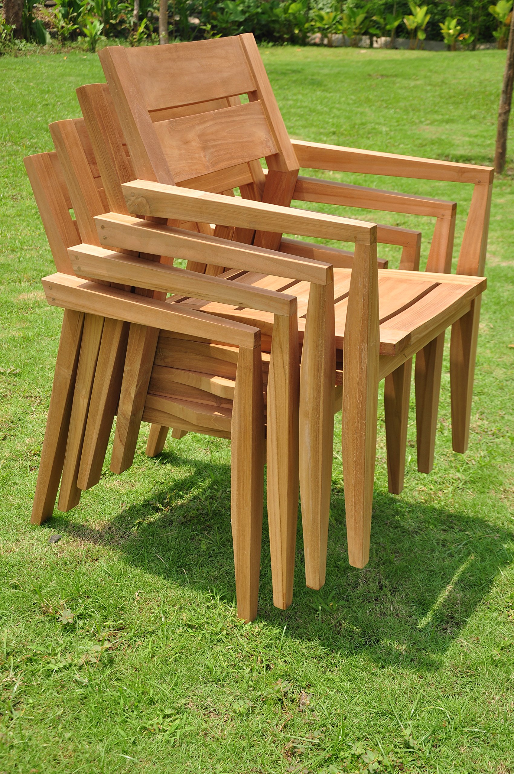 Premium 3-Piece Outdoor Teak Patio Dining Set - 36