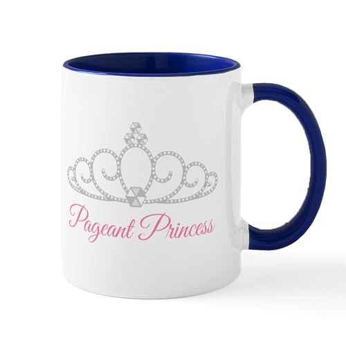 White/Navy Inside - Pageant Princess Mugs