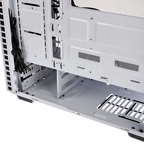 Kolink Observatory Midi Tower RGB Gaming PC Case - ATX/Micro-ATX Tempered Glass Window Computer Case - White LED Lighting for Gaming Setup & Home Office
