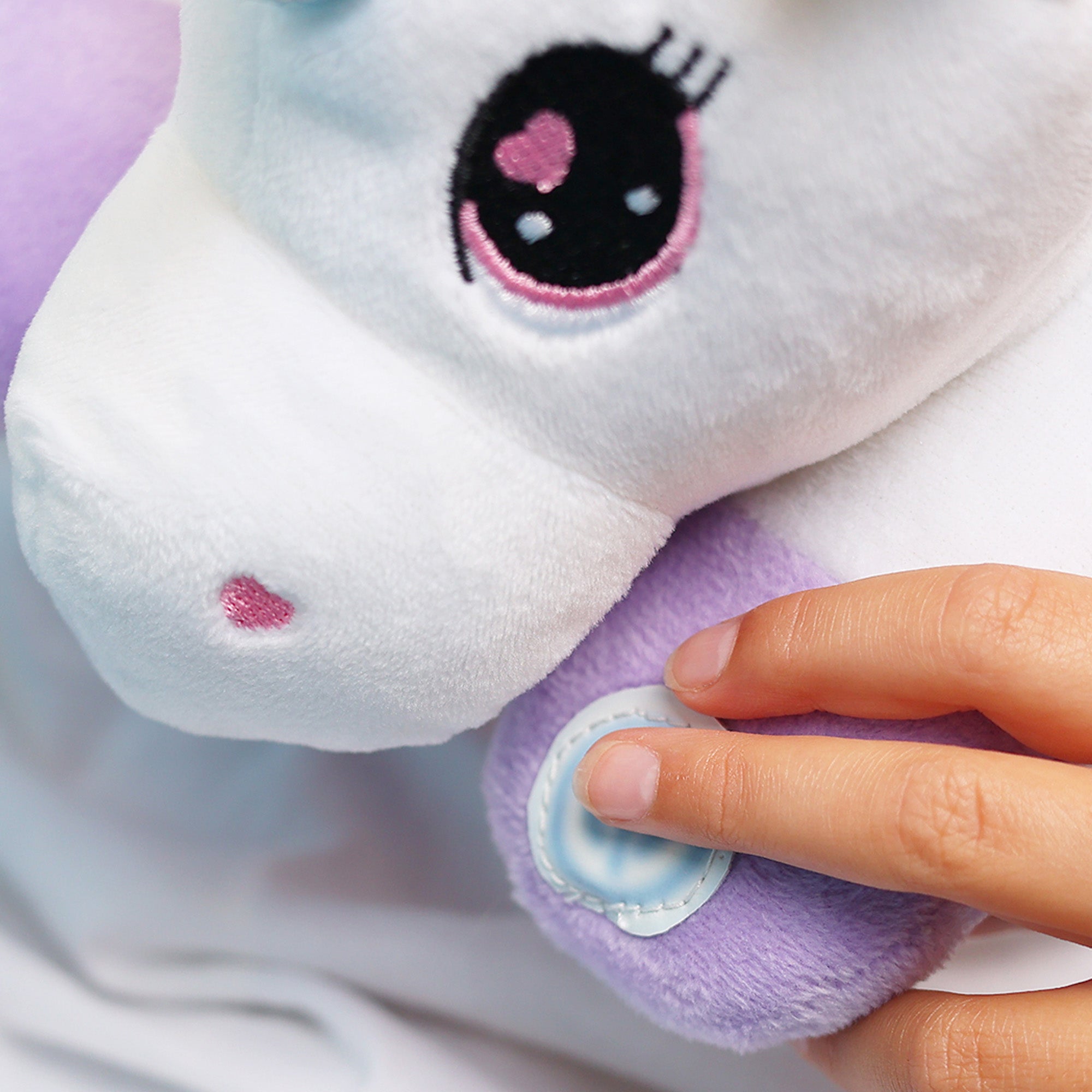 Bouncyband Unicorn Sensory Vibrating Neck Pillow for Kids - Soft Plush Calming Massage Cushion for Anxiety Relief, ADHD & Autism Comfort - Perfect for Travel, Home & Classroom Use