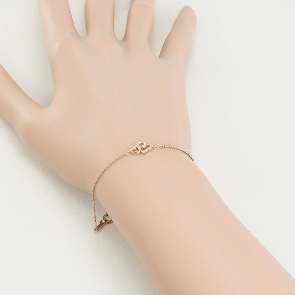 4℃ K10 Pink Gold Diamond Bracelet for Women - Elegant & Luxurious Jewelry Gift for Anniversary, Birthday & Special Occasions