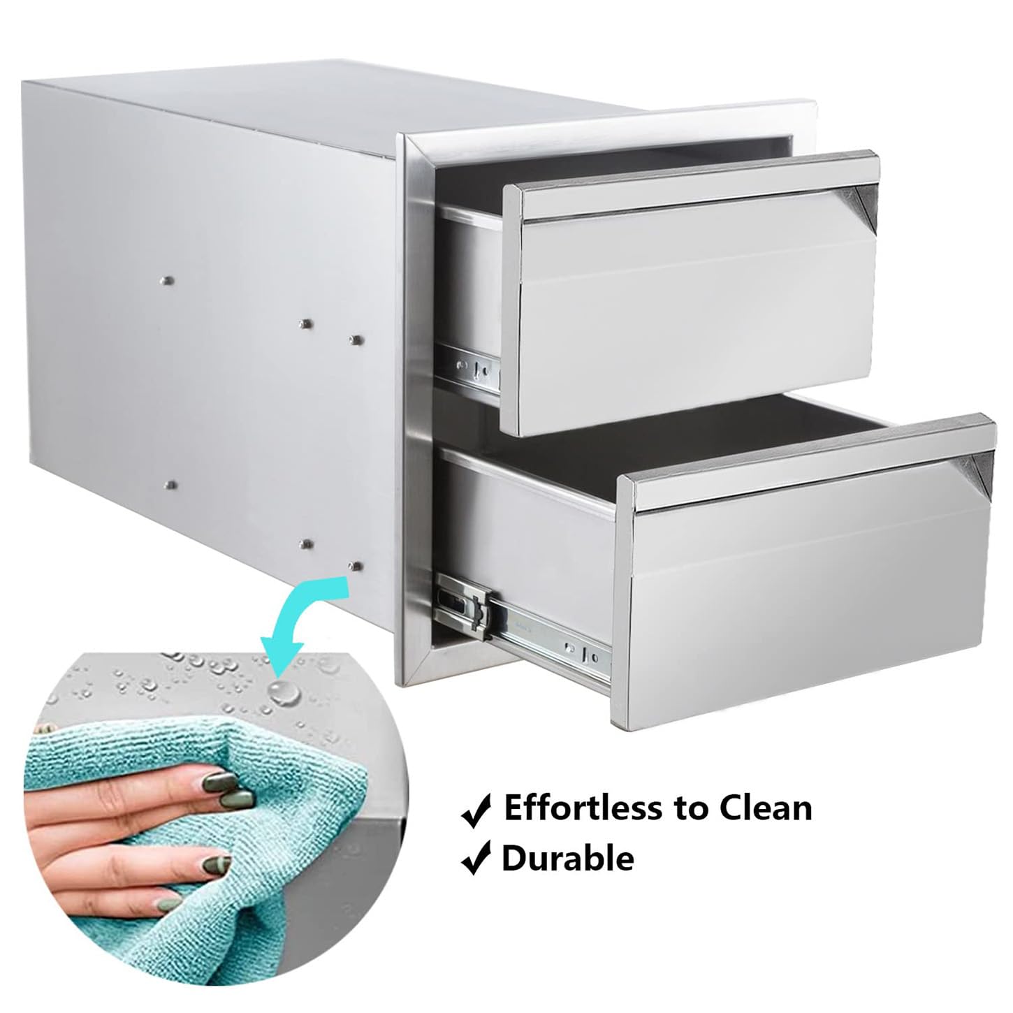 Stainless Steel Outdoor Kitchen Drawers - 14