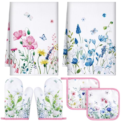 Blue, Pink, White
